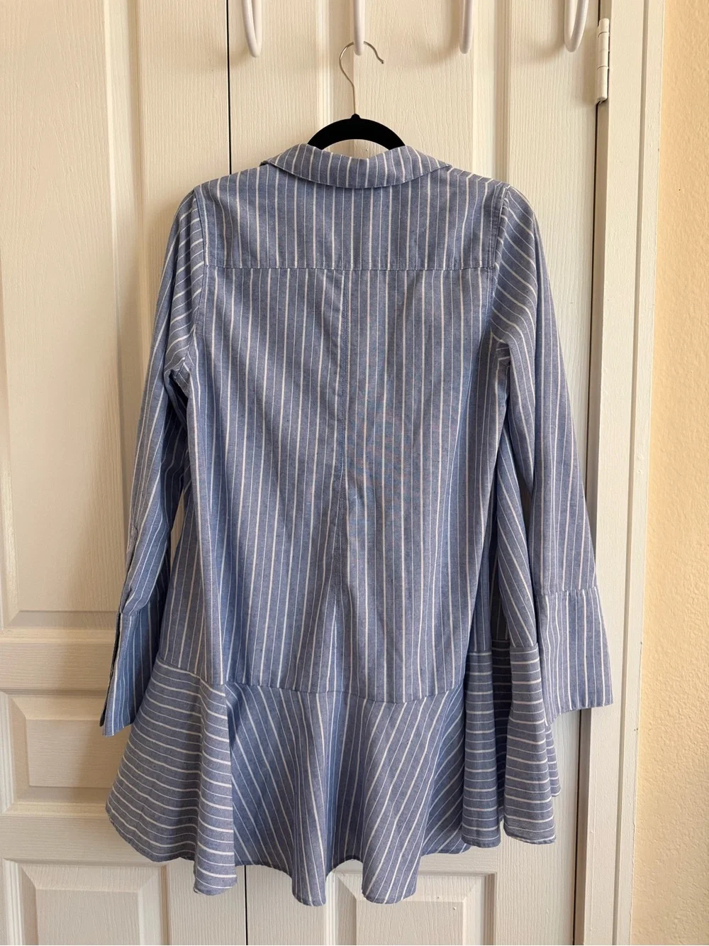 Free People Blue Shirt Style Dress